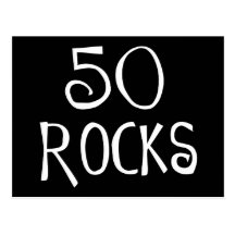 50th födelsedaggåvor, 50 STENAR Vykort