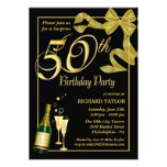 50th födelsedagsfest - överrrakningpartyinbjudning