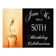 50th Födelsedagsfestpersonliginbjudan