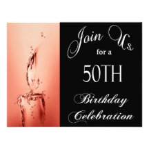 50th Födelsedagsfestpersonliginbjudan