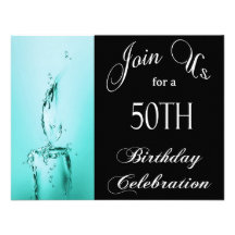 50th Födelsedagsfestpersonliginbjudan