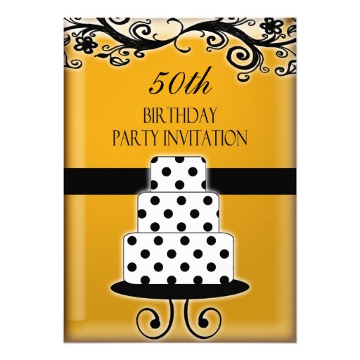 50th Födelsedagsfestpersonliginbjudan