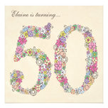 50th Födelsedagsfestvåren blommar beställnings- in