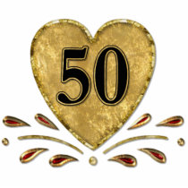 50th guld- årsdag - photo cut outs