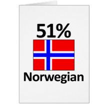 51% norrman hälsnings kort