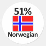 51% norrman runda klistermärken