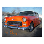 55 Chevy Vykort