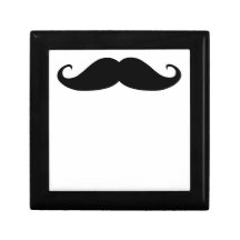 5" moustachen boxas! prydnadslådor