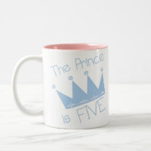 5th födelsedag för Prince Kröna Kaffe Koppar