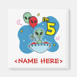 5th födelsedag för UFO-främling Kylskåps Magneter
