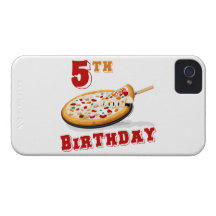 5th FödelsedagPizzaparty iPhone 4 Case-Mate Case