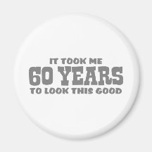 60th Födelsedag Magnet För Kylskåp