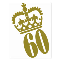 60th födelsedag - numrera - sextio vykort