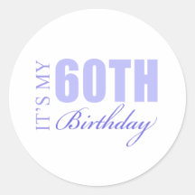 60th Födelsedaggåvaidé Klistermärken