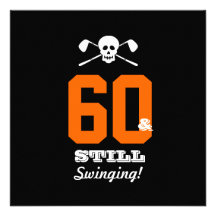 60th FödelsedaginbjudanGolf - stilla svänga!