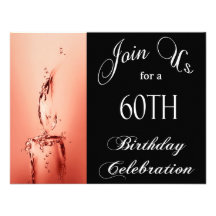 60th Födelsedagsfestpersonliginbjudan