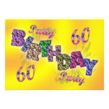 60th partyinbjudan