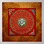 [66] För OM-" Mantra för runda tibetan Mandala " Affischer