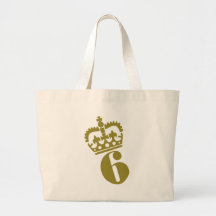 6efödelsedag - numrera - sex tote bag