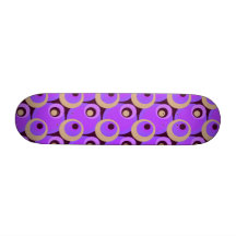 70-tal som överlappar disko, cirklar lilor och cer skate deck