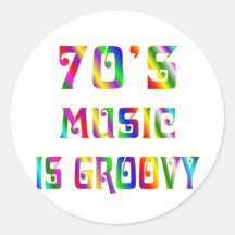 70-talmusik klistermärke