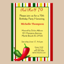 70th  Birthday Invitations inbjudningar