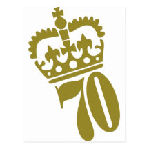 70th födelsedag - numrera - sjuttio vykort