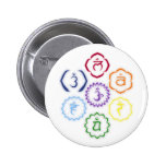 7 Chakras i en cirkla Knappar