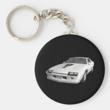 80-talCamaro sportbil: 3D modellerar: Keychain Nyckelringar
