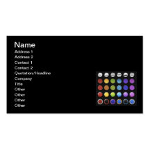 8-ColourfulGlossy Visitkort Mall