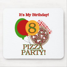 8th Pizzapartyfödelsedag Mus Mattor