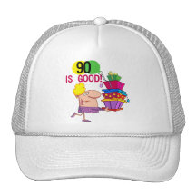 90 är bra födelsedagTshirts och gåvor Kepsar