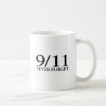 9/11 glöm aldrig kaffe kopp