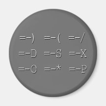 9 jämliken undertecknar Emoticonsamlingen Magnet För Kylskåp