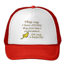 A.D.H.D. Fjärilshumor Baseball Hat