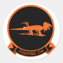 Aardvarks VF-114 Runda Klistermärken