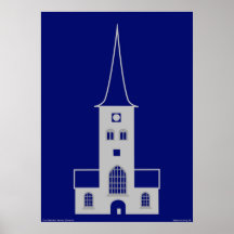 Aarhus domkyrka - kyrka för St. Clemens Affisch
