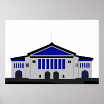 Aarhus teater - grå färg posters