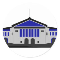 Aarhus teater - grå färg klistermärke