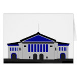 Aarhus teater - grå färg hälsningskort