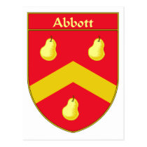 Abbott vapensköld-/familjvapensköld vykort