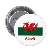 Abbott walesisk flagga knappar