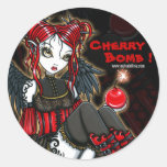 "Abigail" gotiska Cherrybomb ängelklistermärkear
