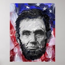 ABRAHAM LINCOLN - 16th PRESIDENT för U S Affisch