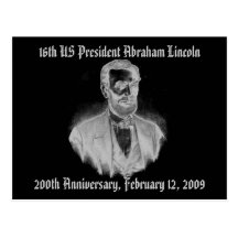 Abraham Lincoln 200. årsdag Vykort