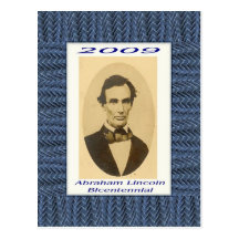 Abraham Lincoln Bicentennial jubileums- Vykort