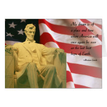 Abraham Lincoln citationstecken Kort
