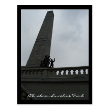Abraham Lincoln grav Vykort
