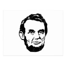 Abraham Lincoln porträttvykort