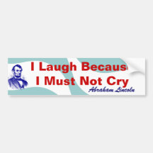 Abraham Lincoln rött vitt blått bildekal